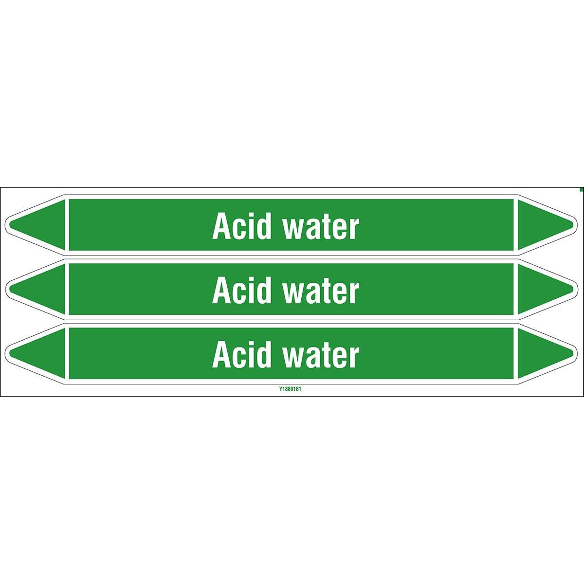 Individual Pipe Markers on a 