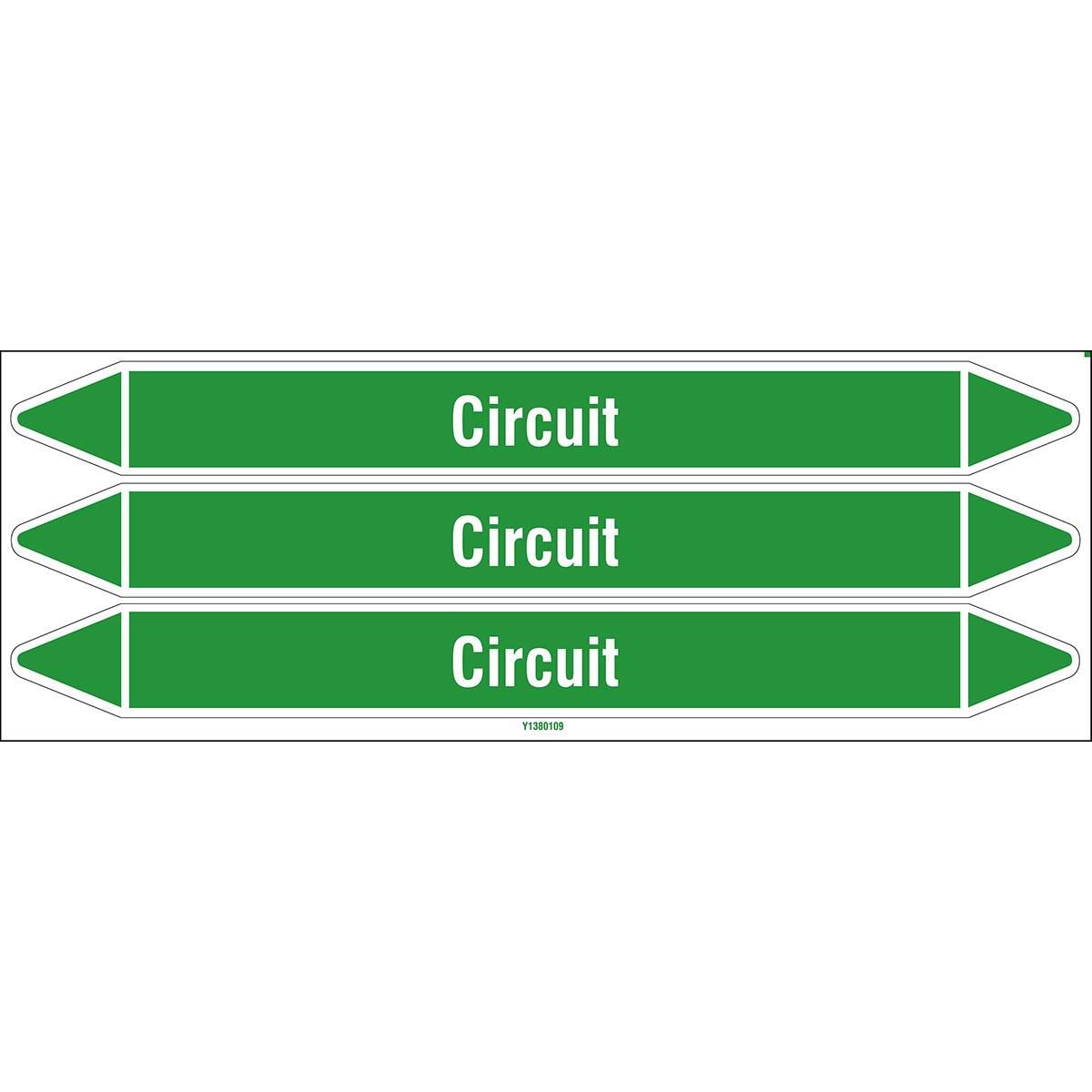 Individual Pipe Markers on a 