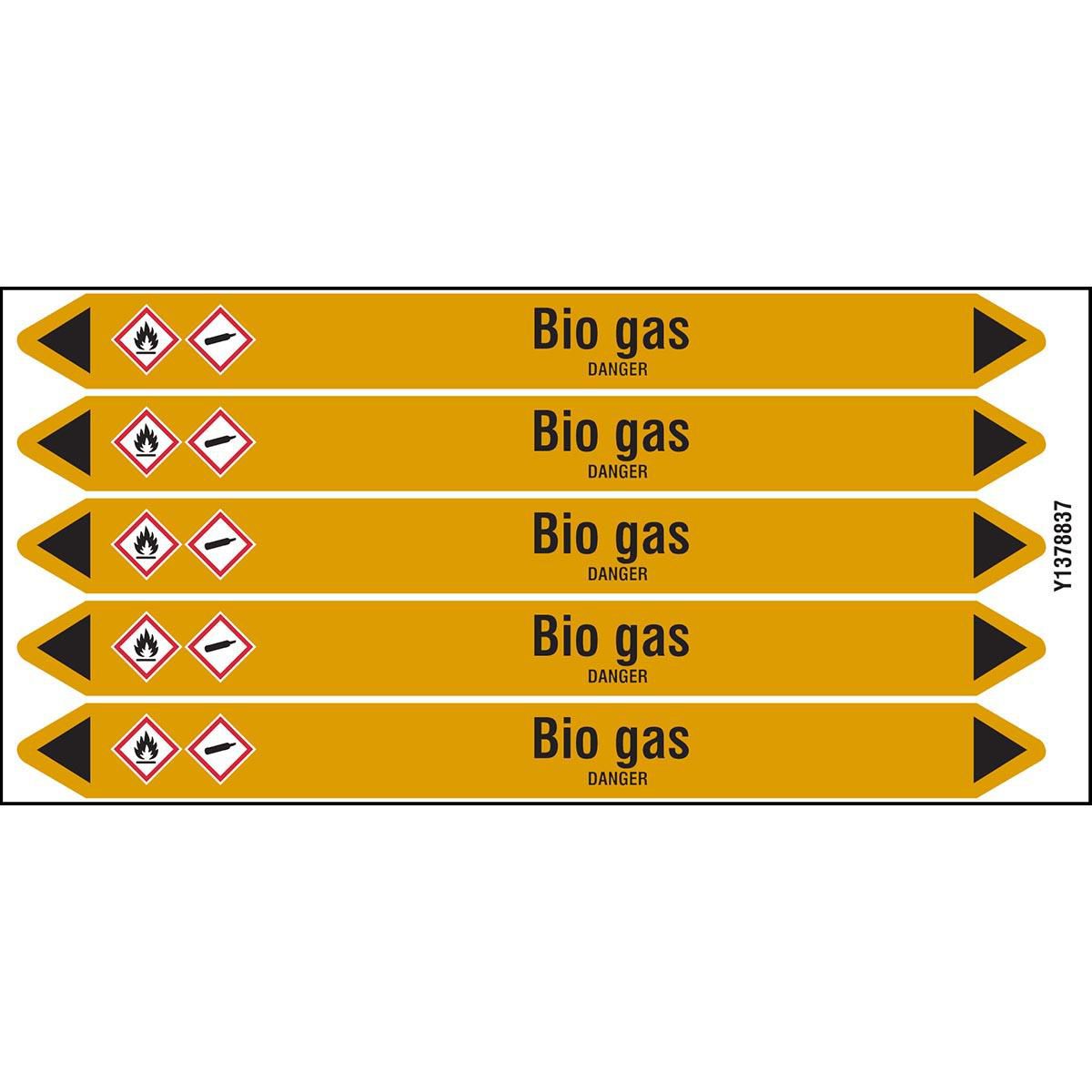 Individual Pipe Markers on a 