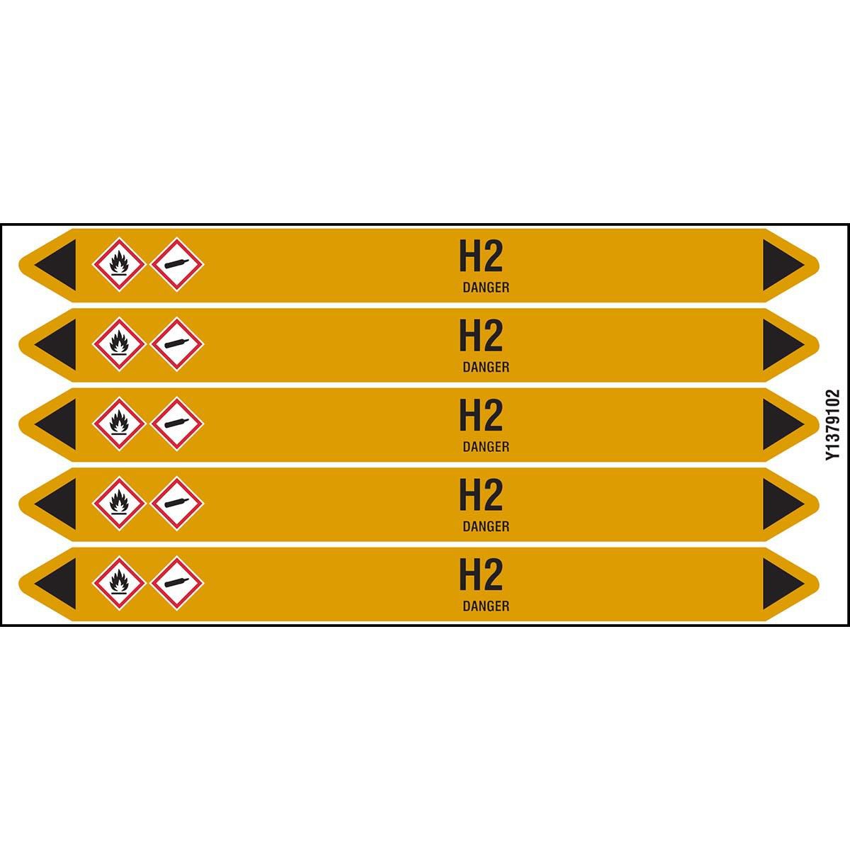 Individual Pipe Markers on a 