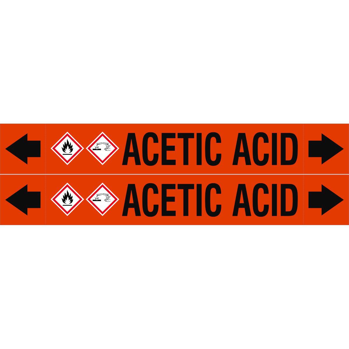 ASME - Pipemarkers - Acetic 