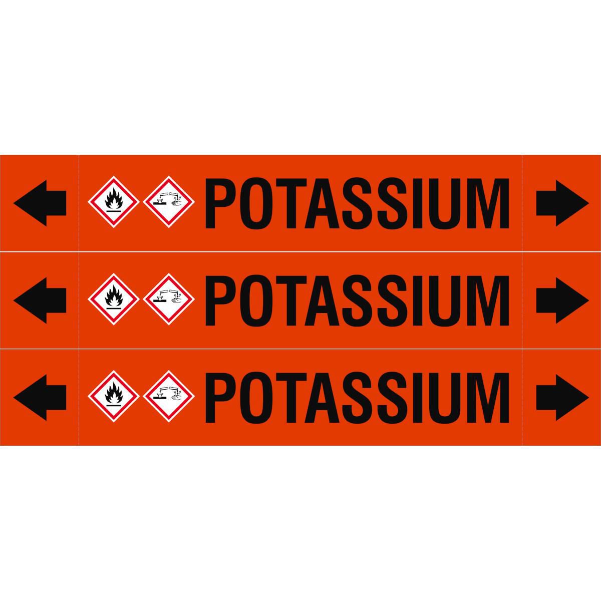 ASME - Pipemarkers - Potassium
