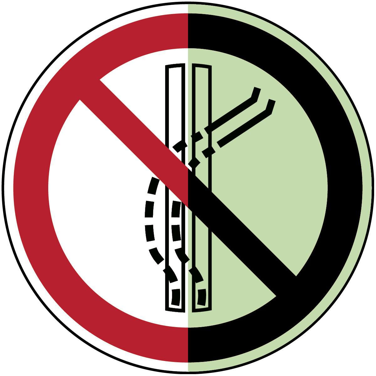 Do not leave the tow-track - 