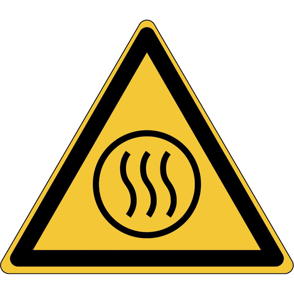 ISO Safety Sign - Warning Hot 