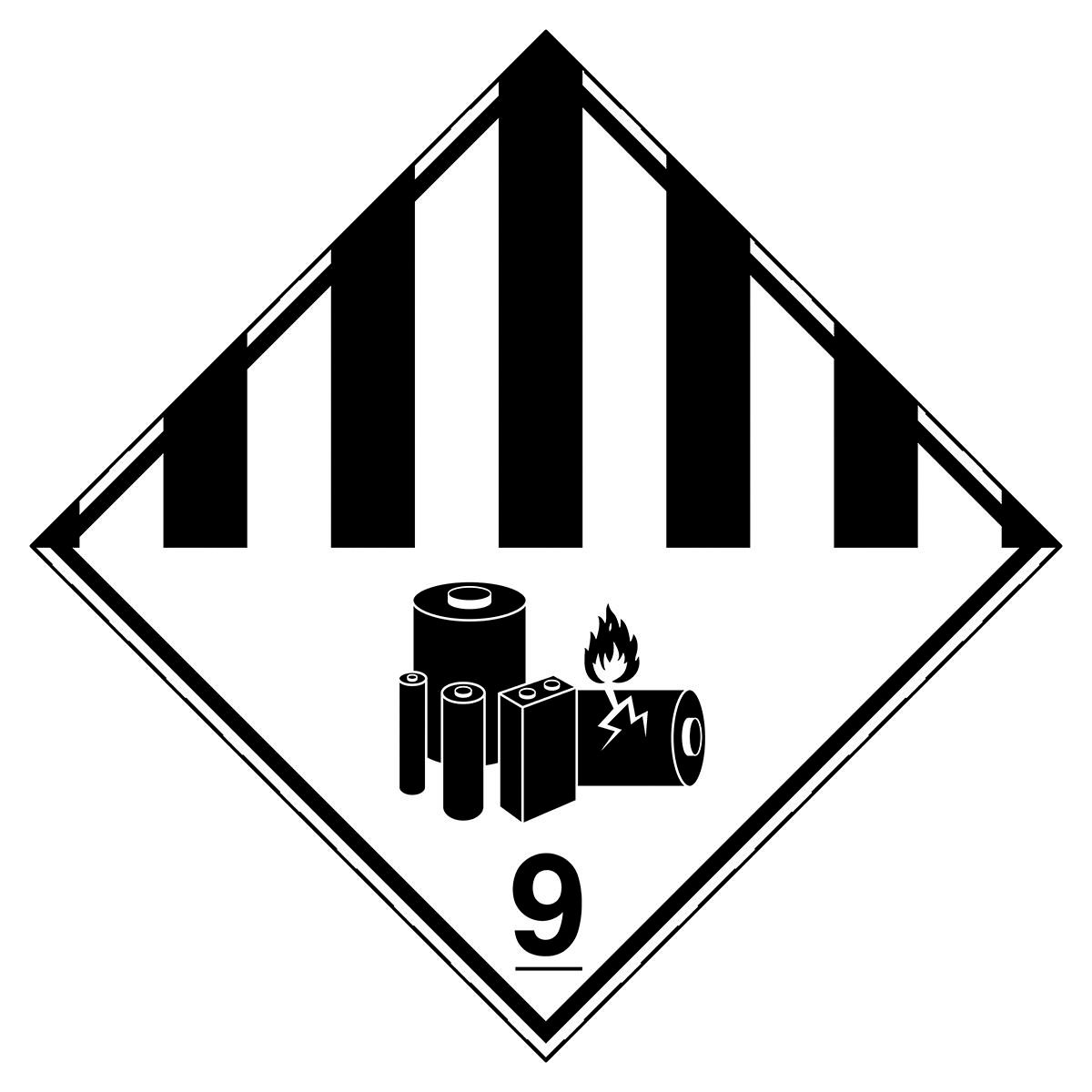 Transport Sign -ADR 9A - 