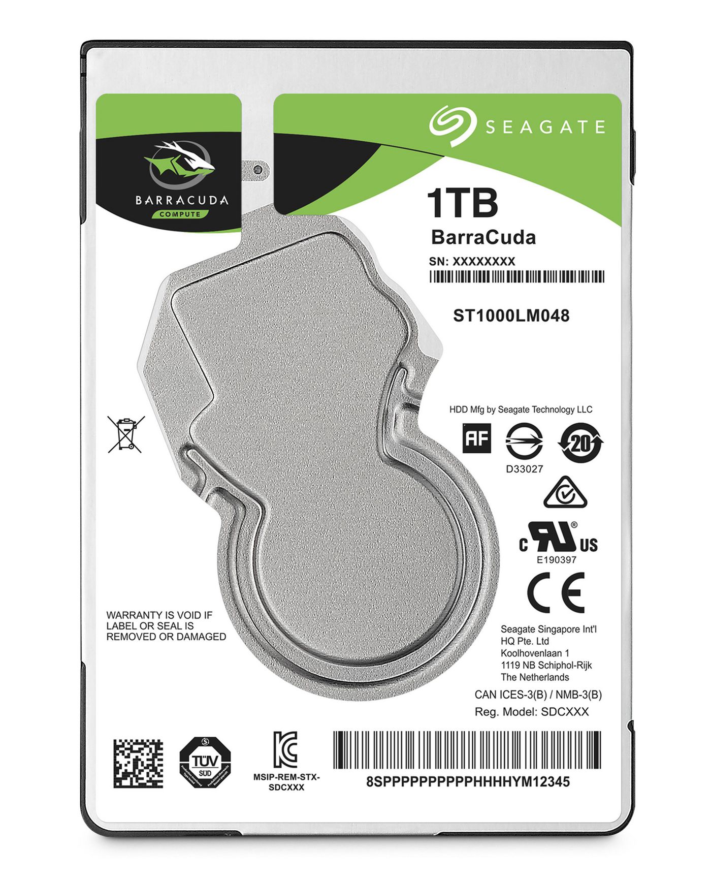 1TB 2.5" 5400RPM 7mm SATA HDD
