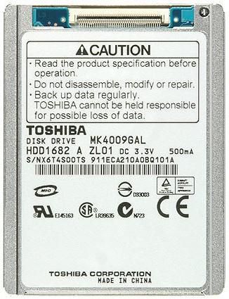 40GB ZIF 4200RPM 1.8 HDD