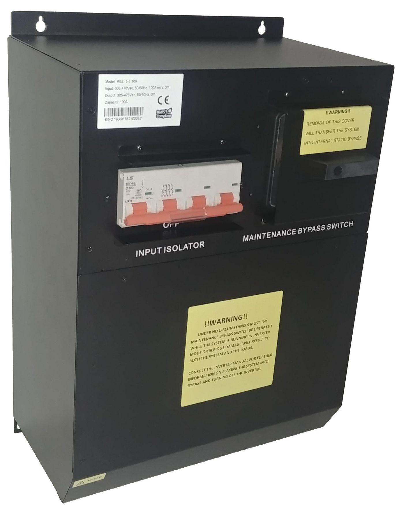 MBS 3P/3P for 15/20KVA UPS