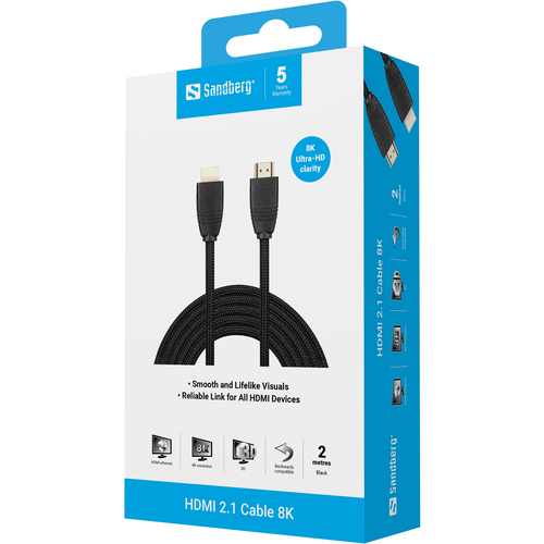Sandberg HDMI 2.1 Cable 8K, 2m