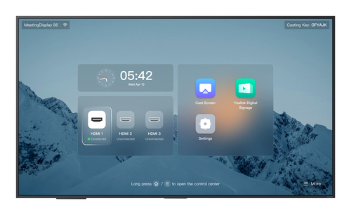 Yealink MeetingDisplay 86'' 65" IPS 3840 x 2160 pixels