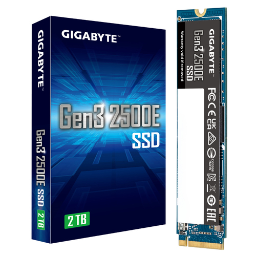 GIGABYTE Gen3 2500E SSD 2TB M.2 PCI Express 3.0 NVMe 3D NAND