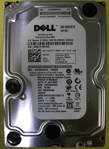 1000GB SATA 7.2K 3.5"