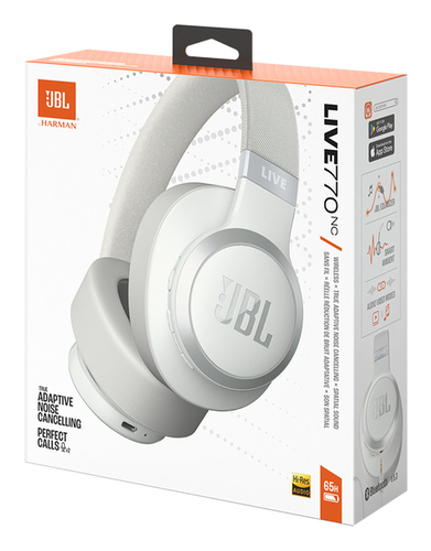 JBL Live 770NC Headset Wireless Head-band Calls/Music Bluetooth White