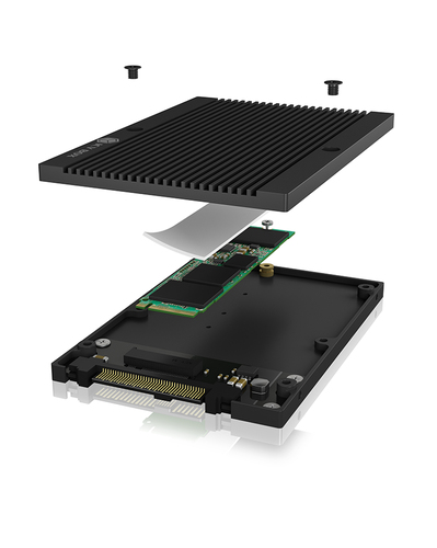 ICY BOX IB-M2U04 SSD enclosure Black 2.5"