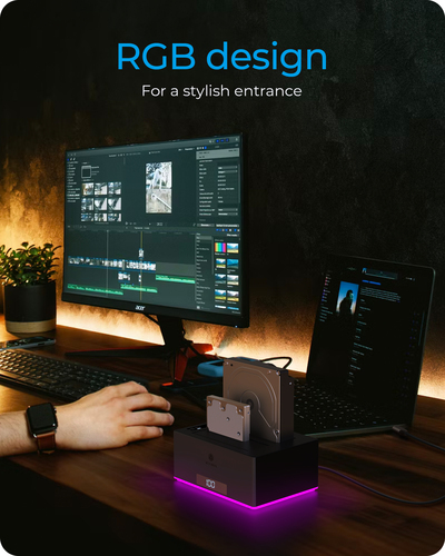 ICY BOX IB-127CL-U3 USB 3.2 Gen 1 (3.1 Gen 1) Type-B Black