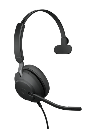 Jabra Evolve2 40 SE UC Mono Kablet Høretelefoner Sort