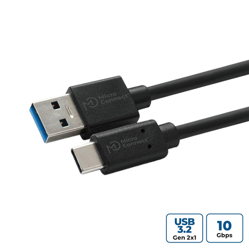 USB C-A 3.2 Gen 2 Cable, 0.5m