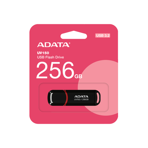 ADATA UV150 USB flash drive 256 GB USB Type-A 3.2 Gen 1 (3.1 Gen 1) Black