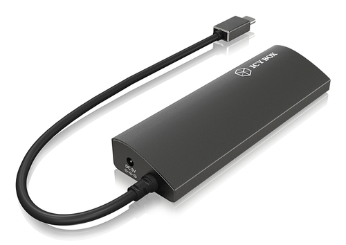 ICY BOX IB-AC6405-C USB 3.2 Gen 1 (3.1 Gen 1) Type-C 5000 Mbit/s Anthracite