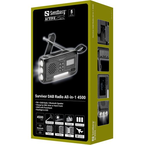 Sandberg Survivor DAB Radio All-in-1 4500