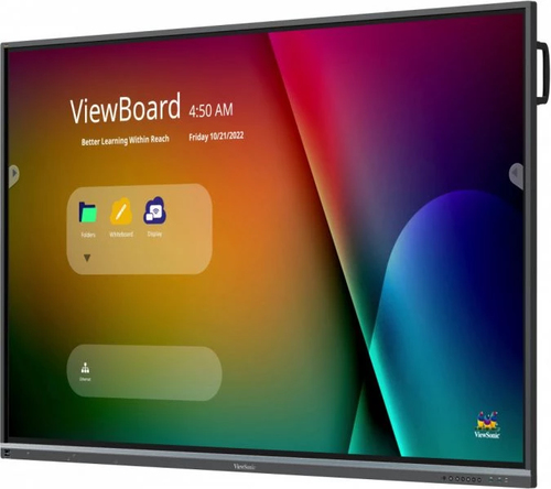 Viewsonic IFP7550-5F interactive whiteboard 190.5 cm (75") 3840 x 2160 pixels Touchscreen Black HDMI