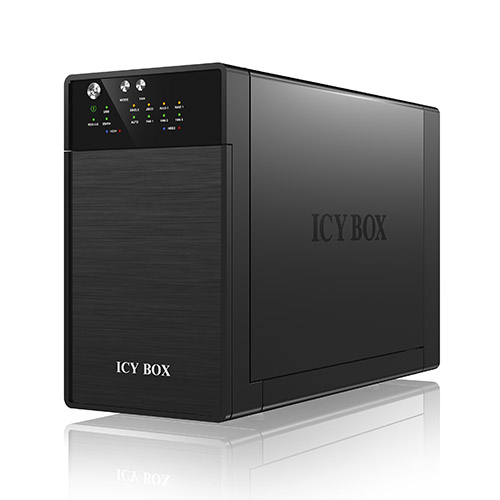 ICY BOX IB-RD3620SU3 disk array 0 TB Desktop Black