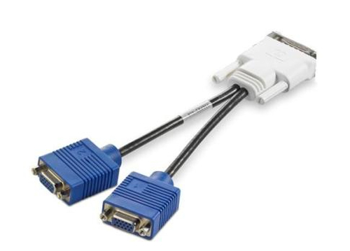 HP VGA `Y` cable adapter 0.19 m DMS 2 x VGA (D-Sub)