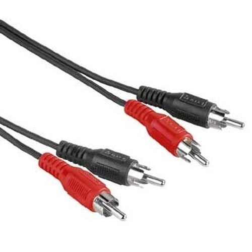 Hama 30457 audio cable 2.5 m RCA Black